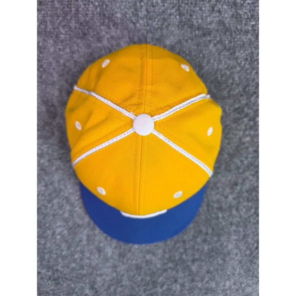 Richardson‎ PTS20 Baseball Cap Mens XS-SM Yellow Blue Embroidered S Ace Flag Hat